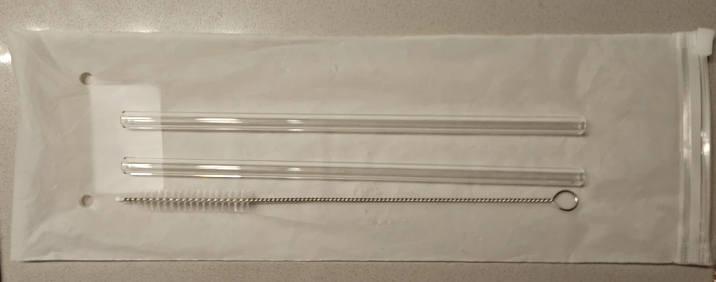 Glass Straws with Cleaning Brush
