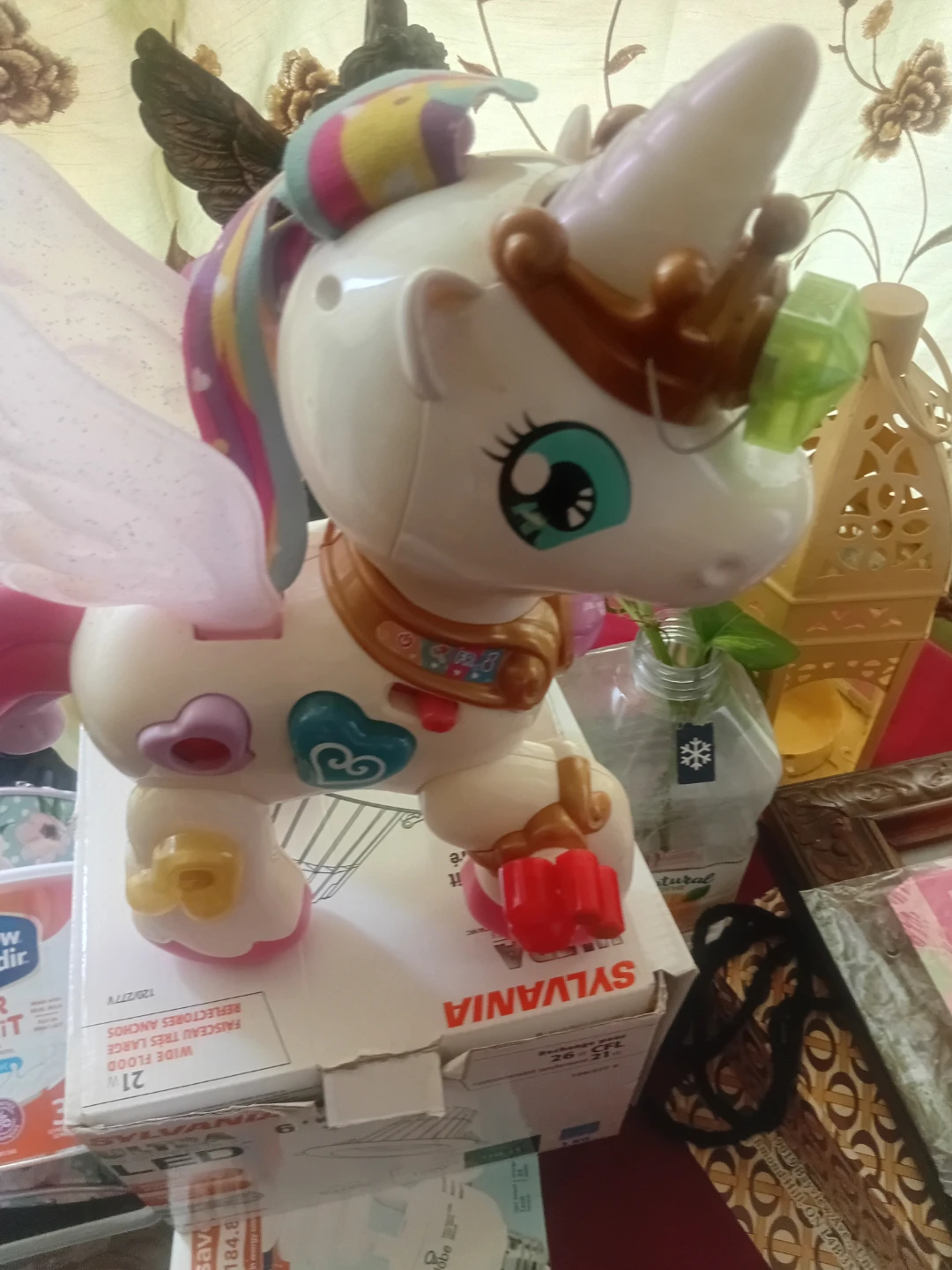 Toy Unicorn with Wings and Crown