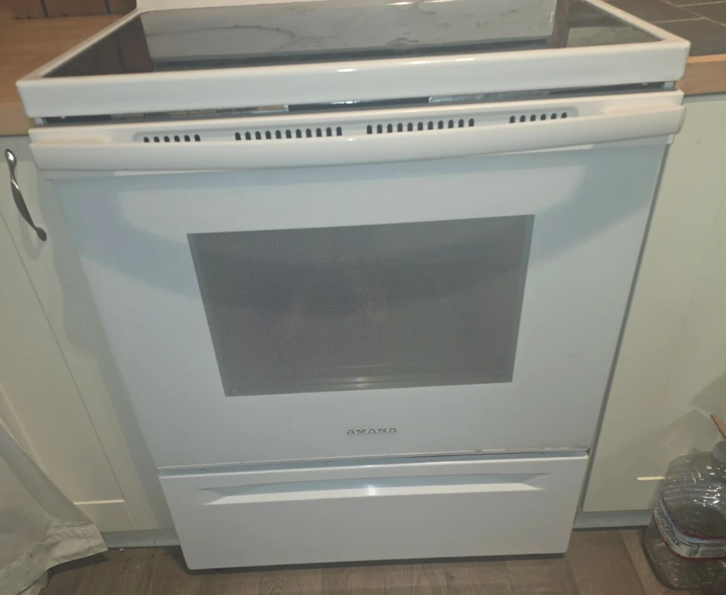 Set - Cuisinière électrique & Réfrigérateur Amana blanc - photo 4