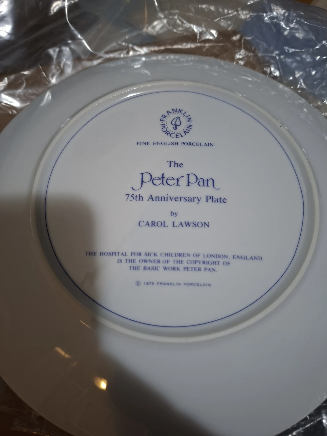 Franklin Porcelain The Peter Pan 75th Anniversary Plate - photo 2