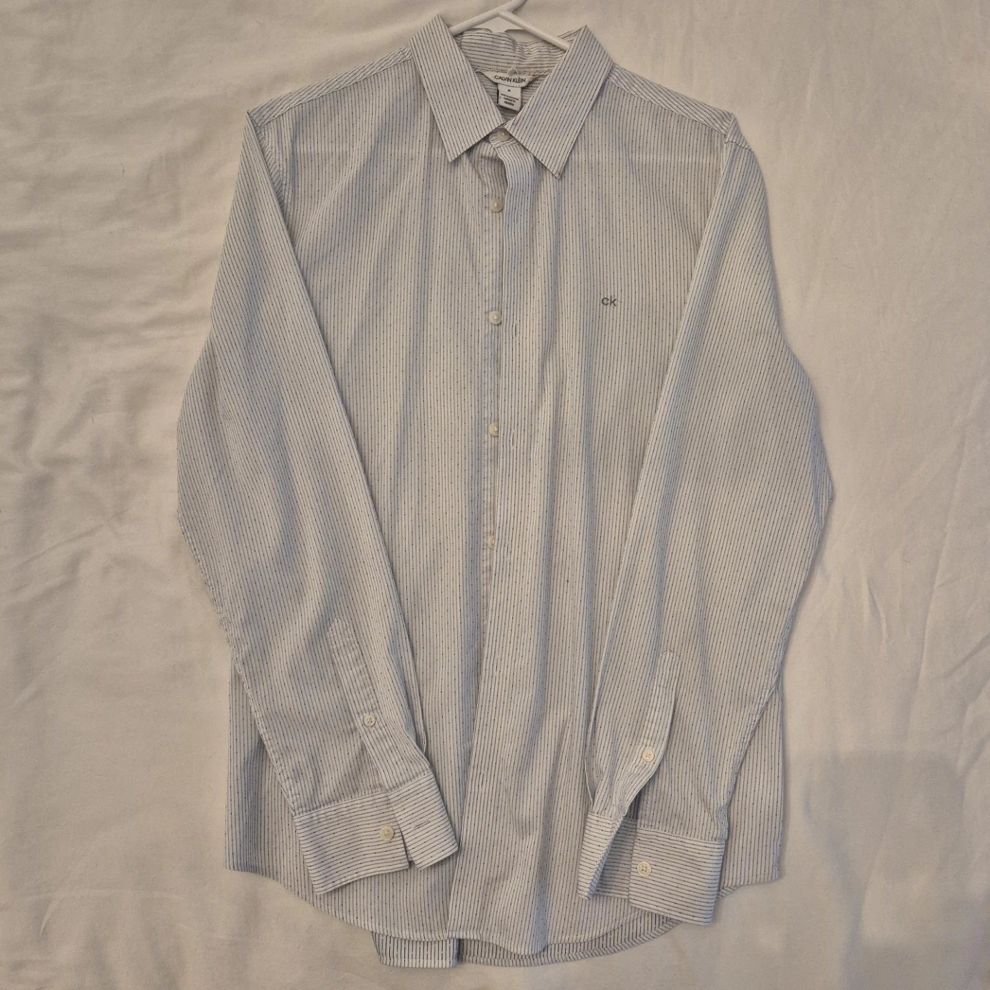 Calvin Klein Men's Striped Button-Down Shirt - Size M