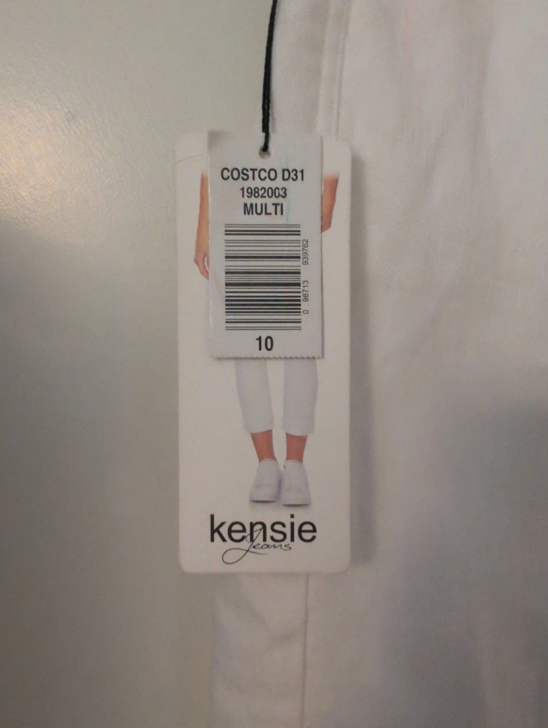 Kensie White Jeans with Belt Size 10 - photo 3