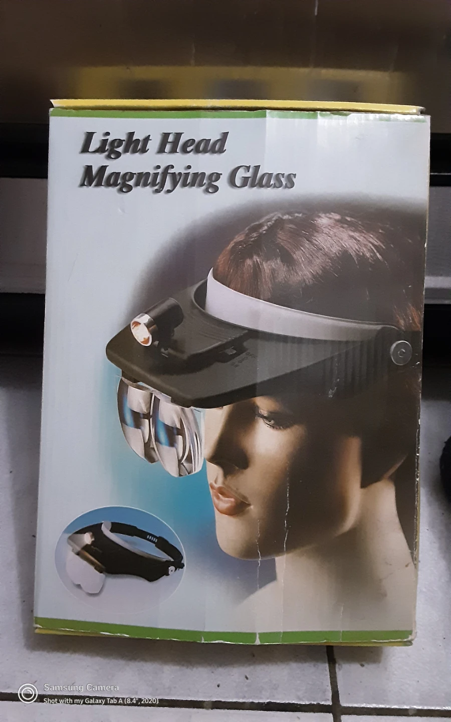 Light Head Magnifying Glass with LED Light