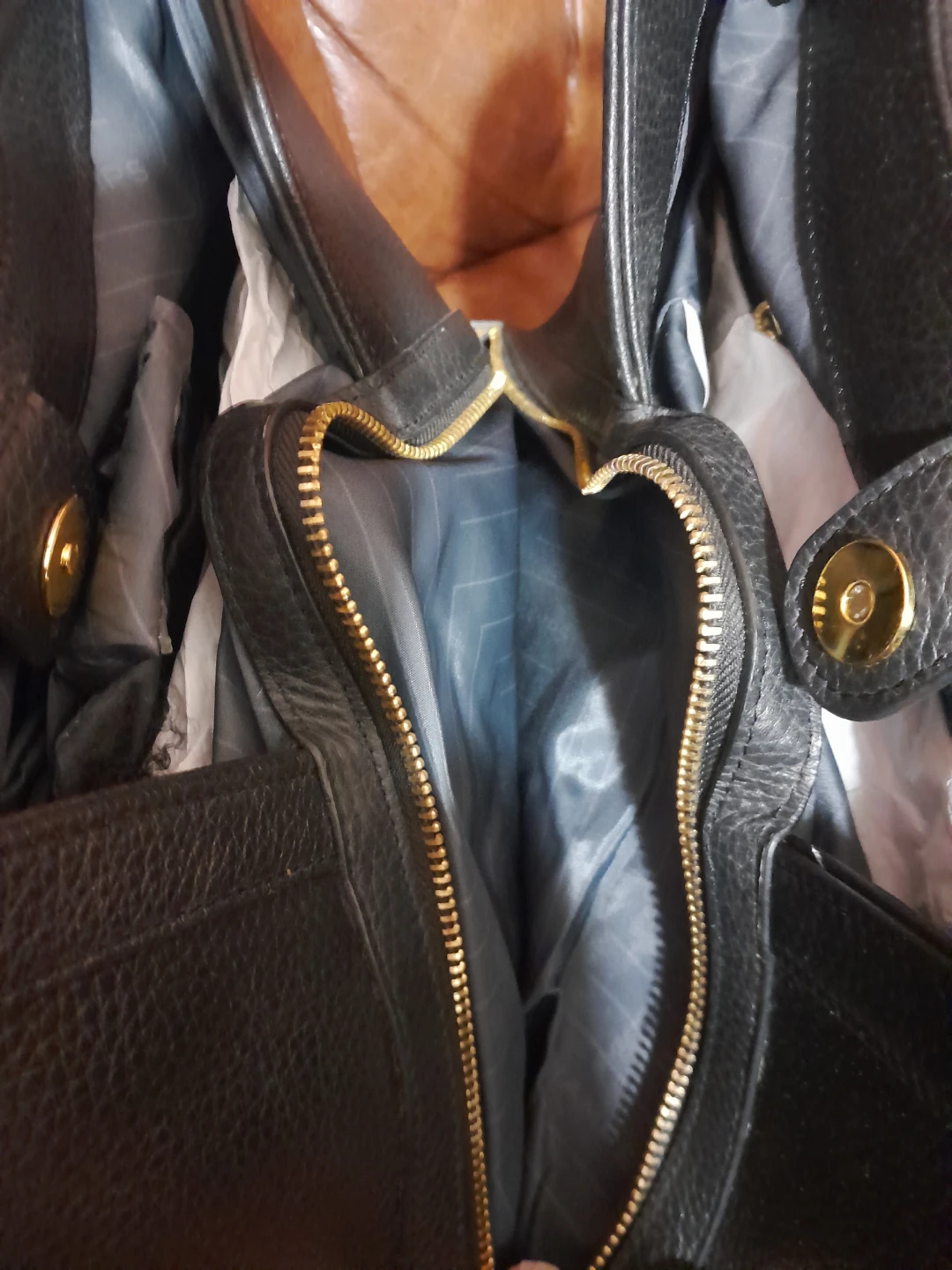 Champs Black Leather Hobo Bag with RFID Protection - photo 4