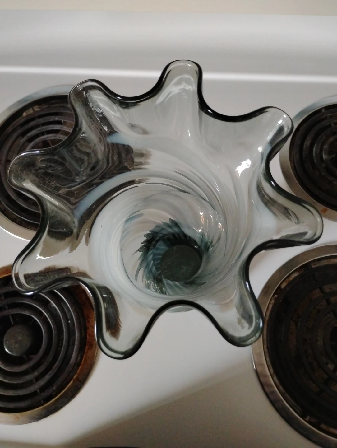 Decorative Swirl Glass Vase