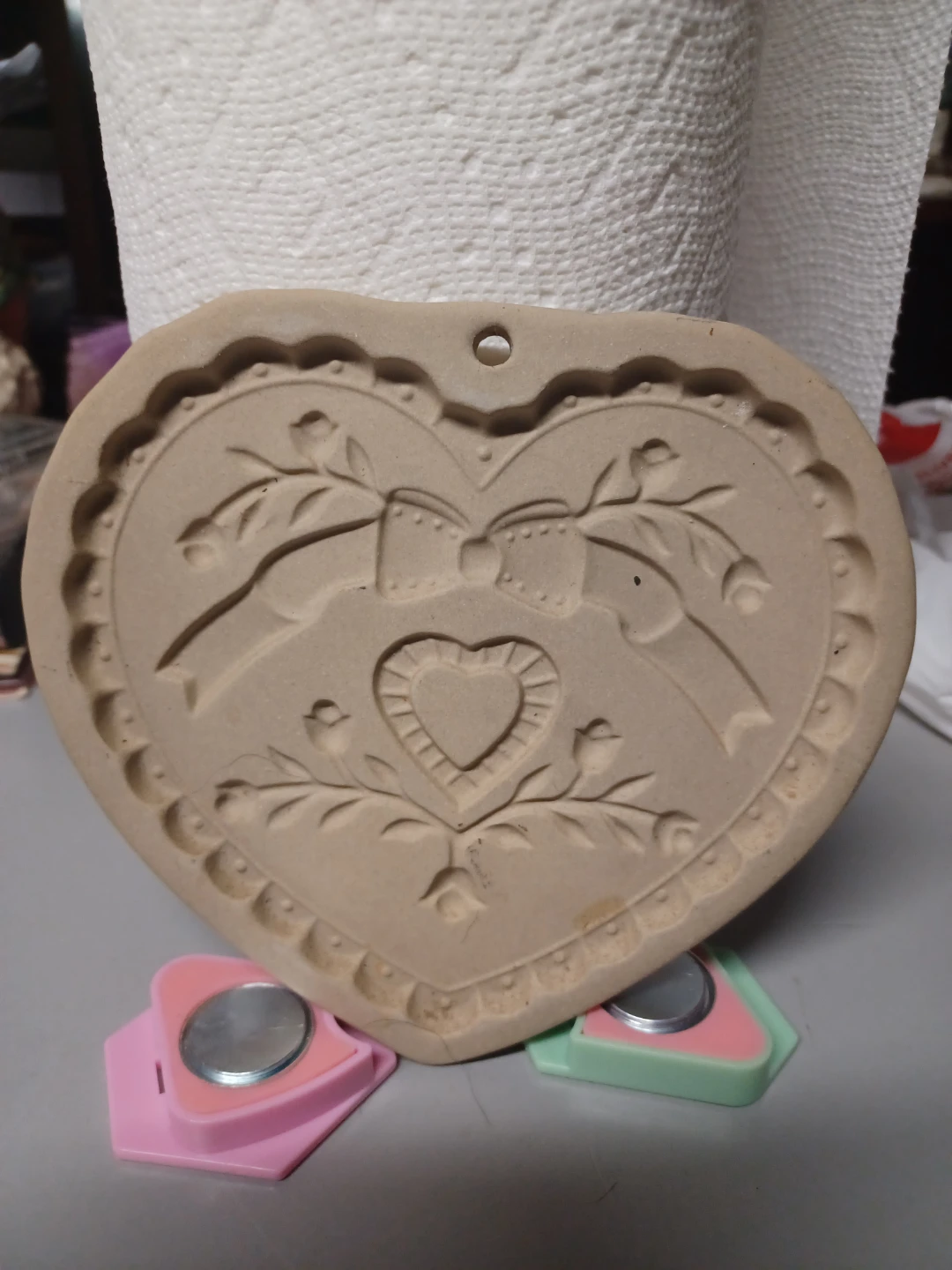 Set of 6 Pampered Chef Clay Cookie Molds