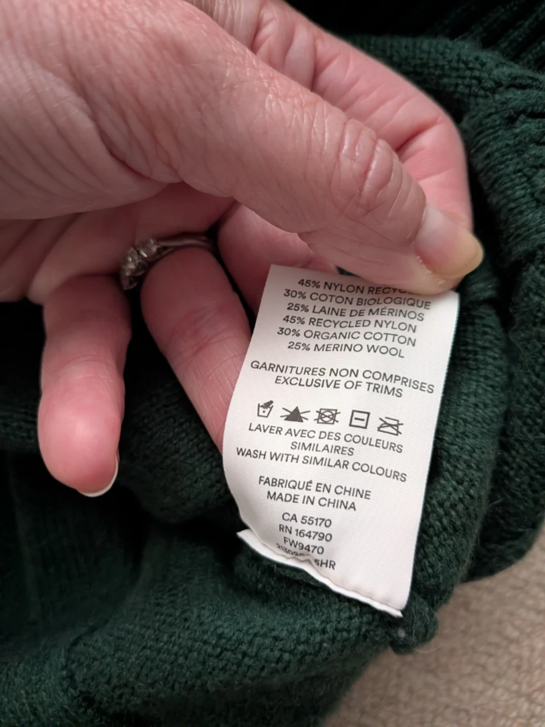 Frank And Oak Green V-Neck Sweater - photo 3