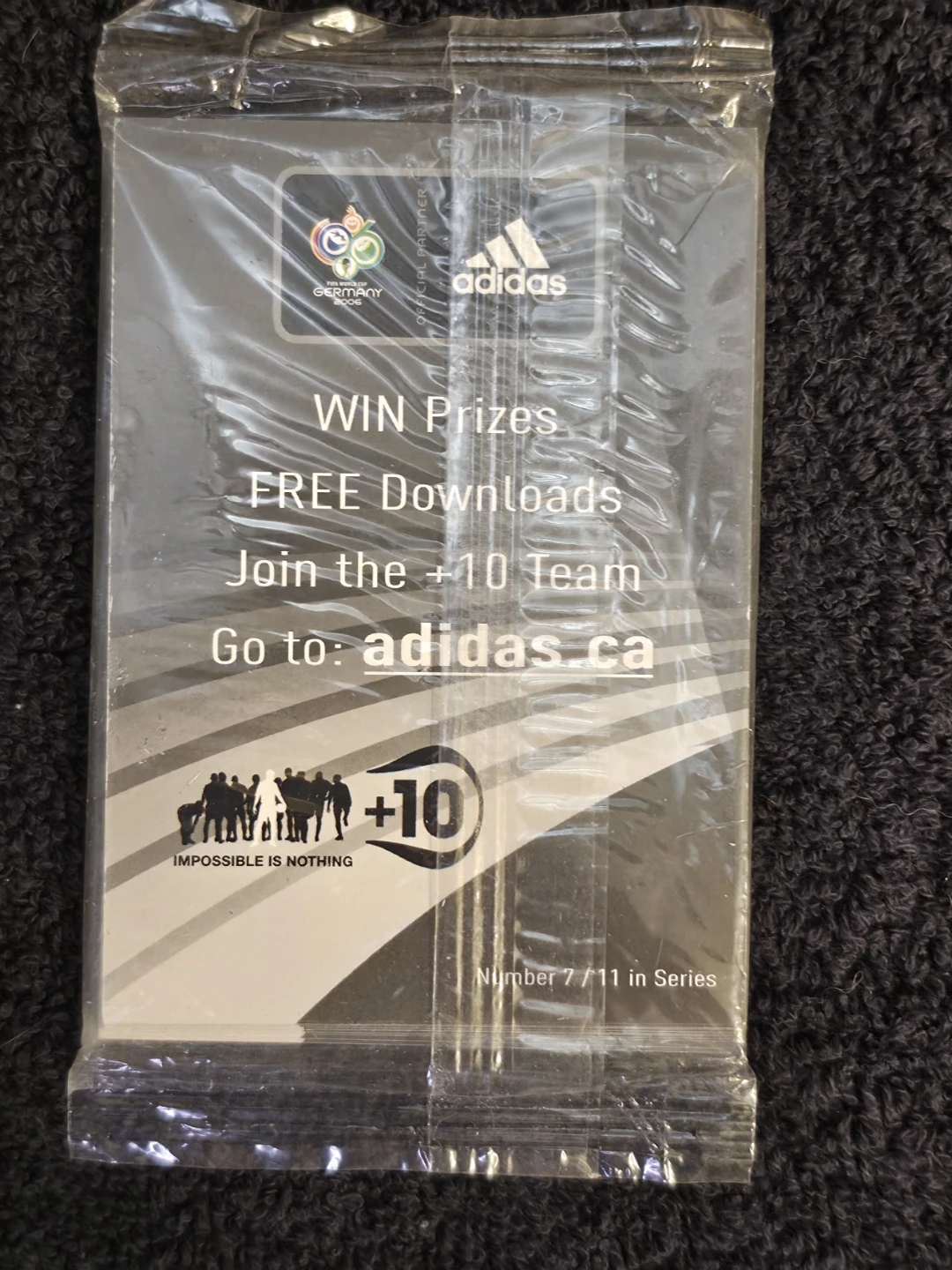 Factory sealed 2006 Adidas Canadian World Cup Promo card pack - photo 5