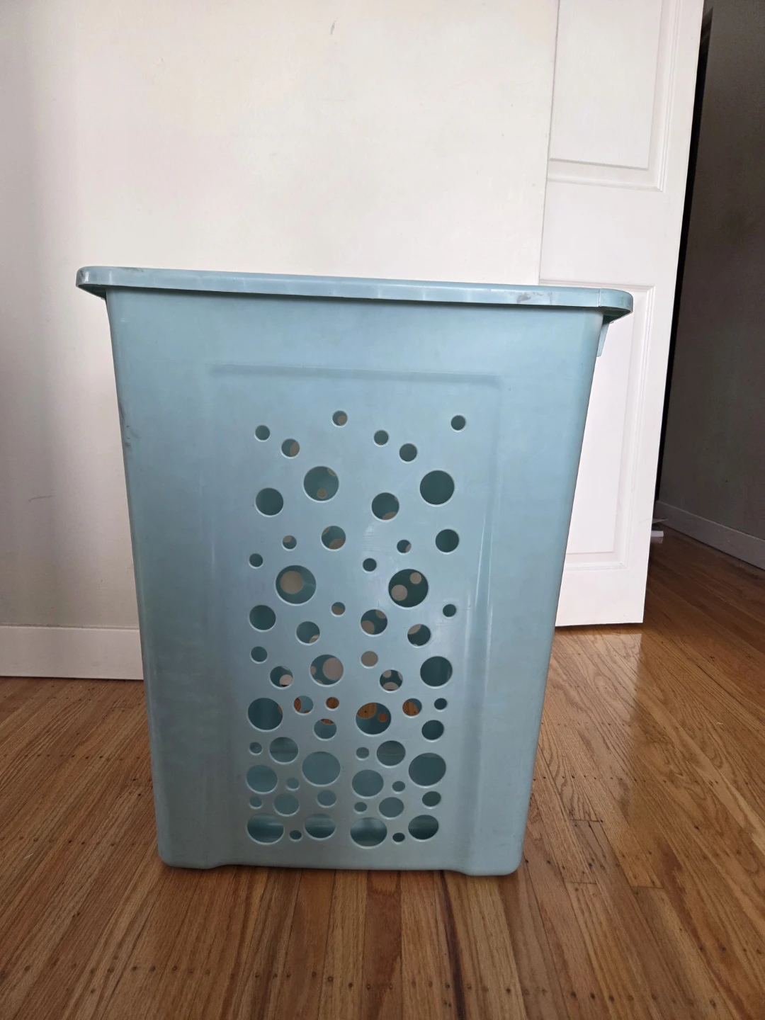 Light Blue Laundry Basket