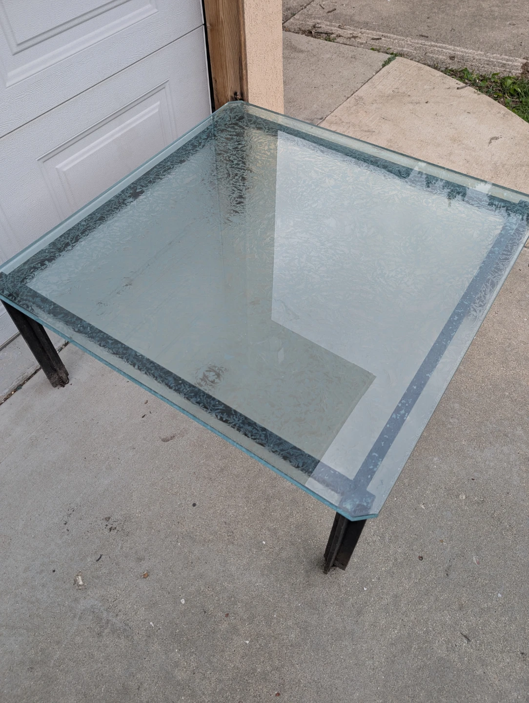 Square Coffee Table with Glass Top - photo 4