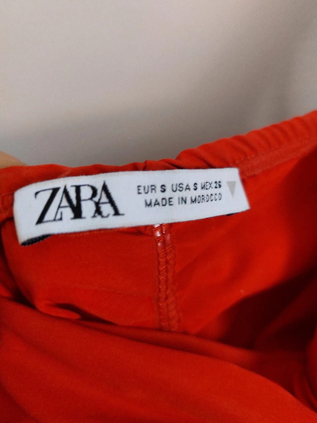 Red Zara Mini Dress with Bow Detail