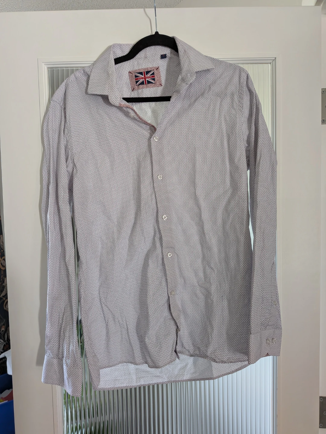 Soul of London Men's Patterned Dress Shirt - Size L