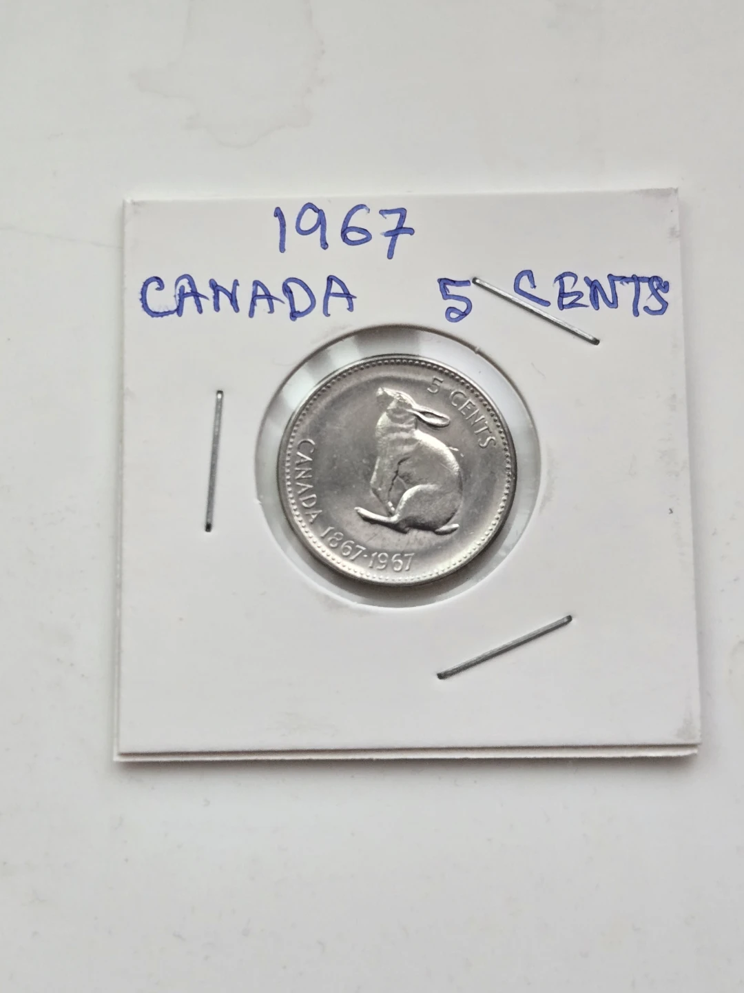 1967 Canada 5 Cents Nickel Coin