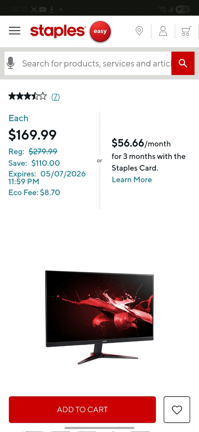 27" Acer Nitro Gaming Monitor - photo 3