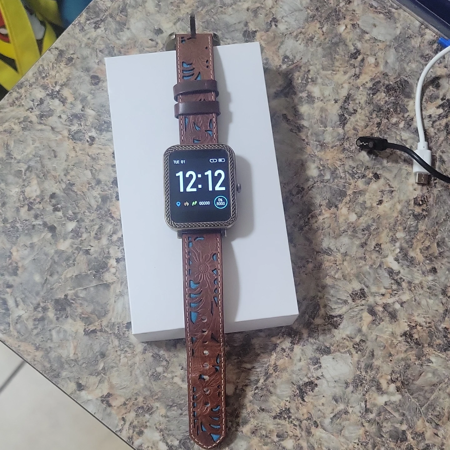 Women's Smartwatch with Western Style Leather Band