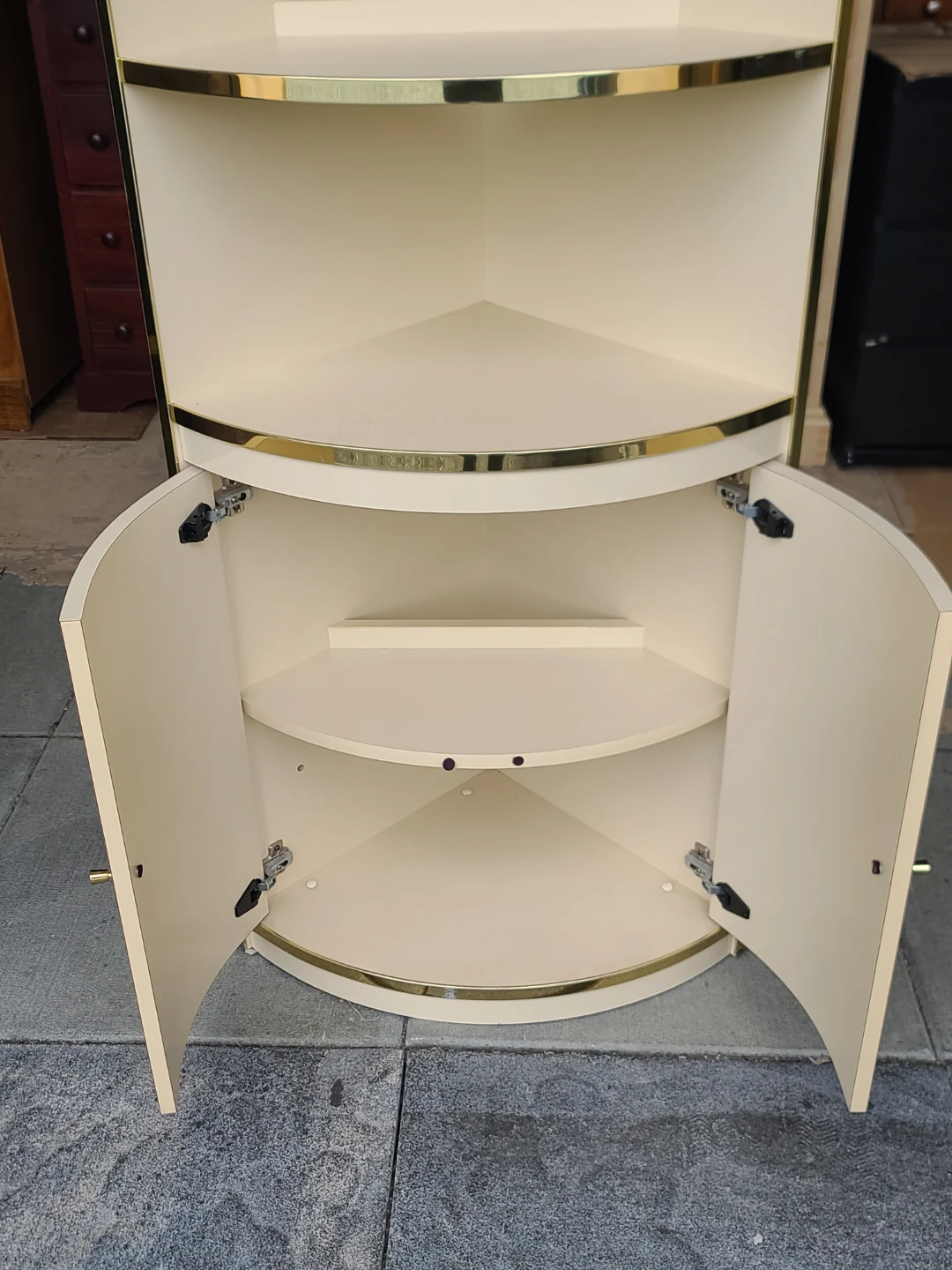 Corner Display Cabinet with Glass Doors - photo 2