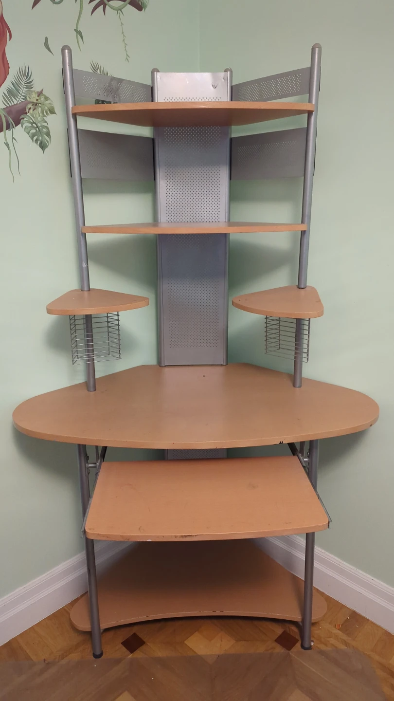 Corner Computer Desk with Shelving - photo 2