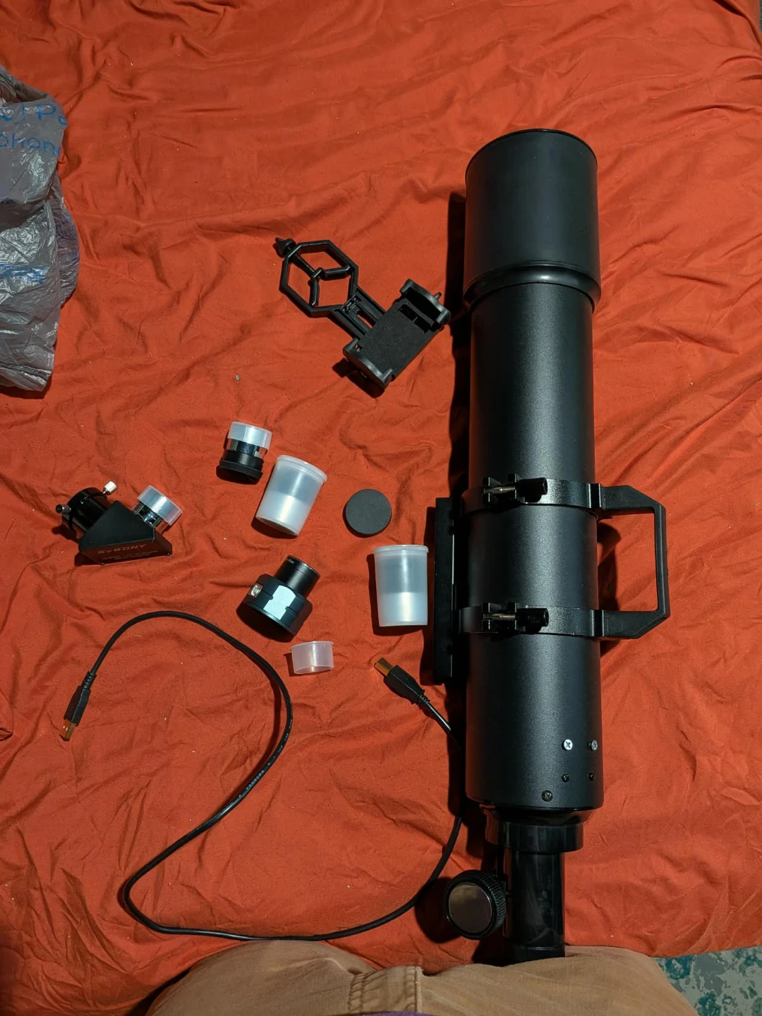 SVBONY SV105 Astrophotography Camera set up