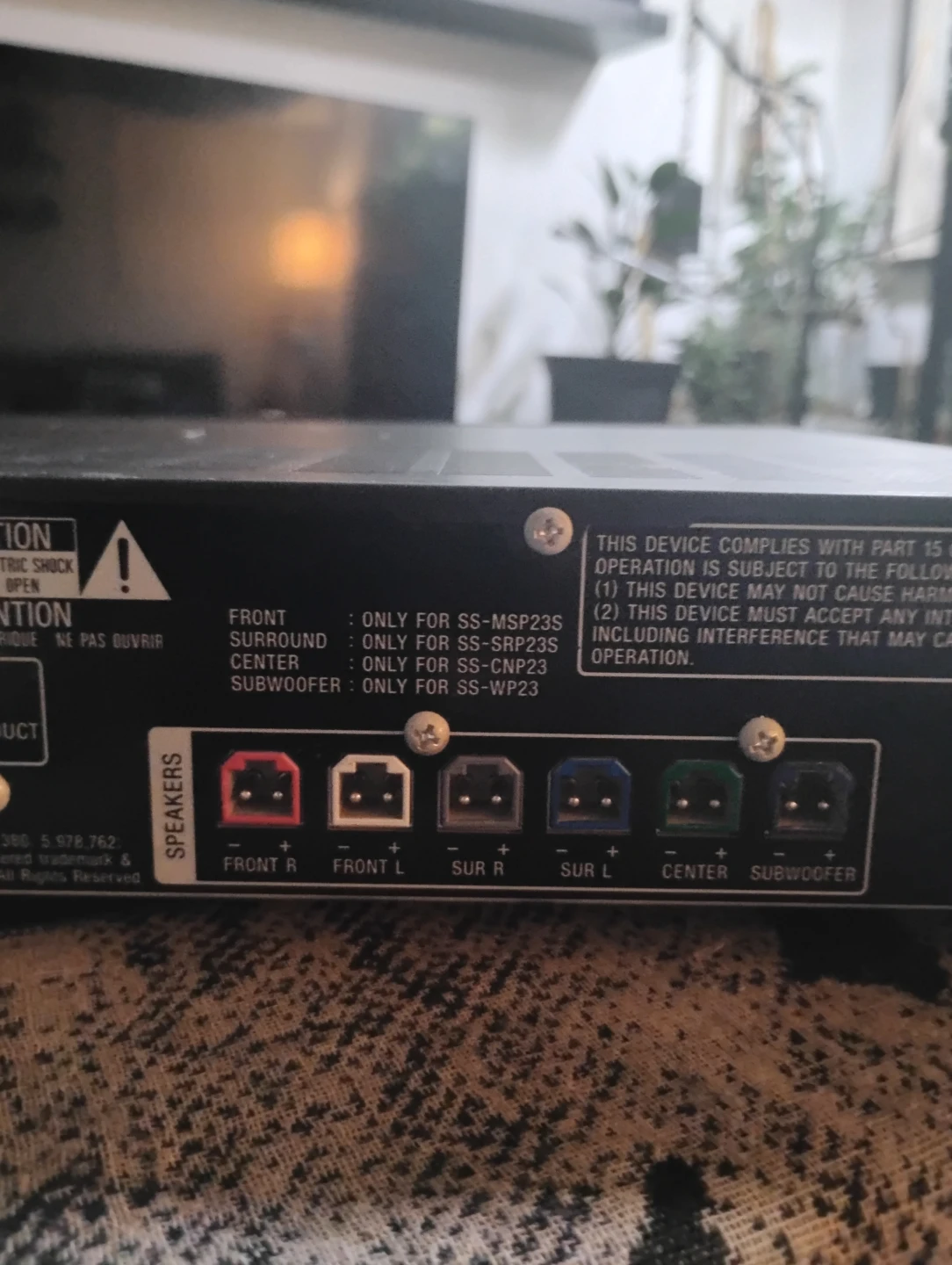 Surround sound receiver system Model: Sony str ks2300. - photo 4