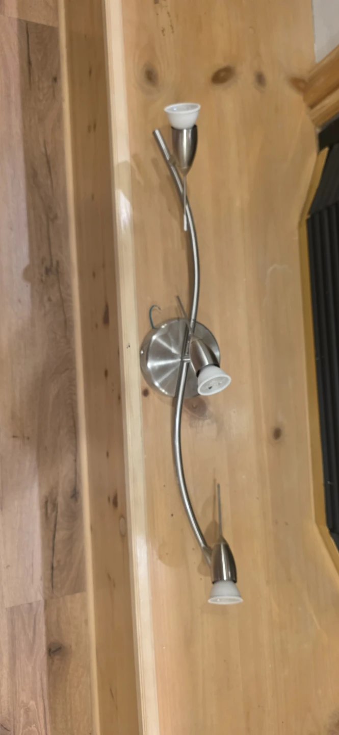 Satin Nickel 3-Light Track Lighting Fixture