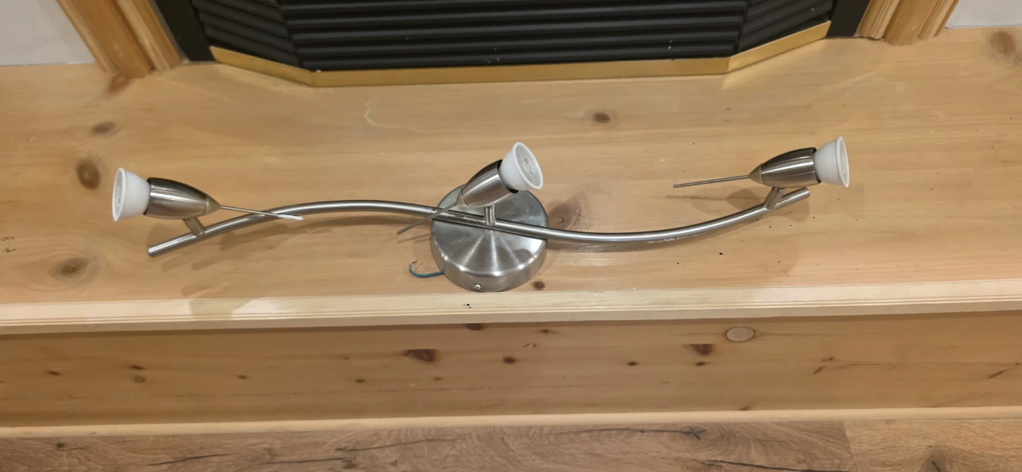 Satin Nickel 3-Light Track Lighting Fixture - photo 2