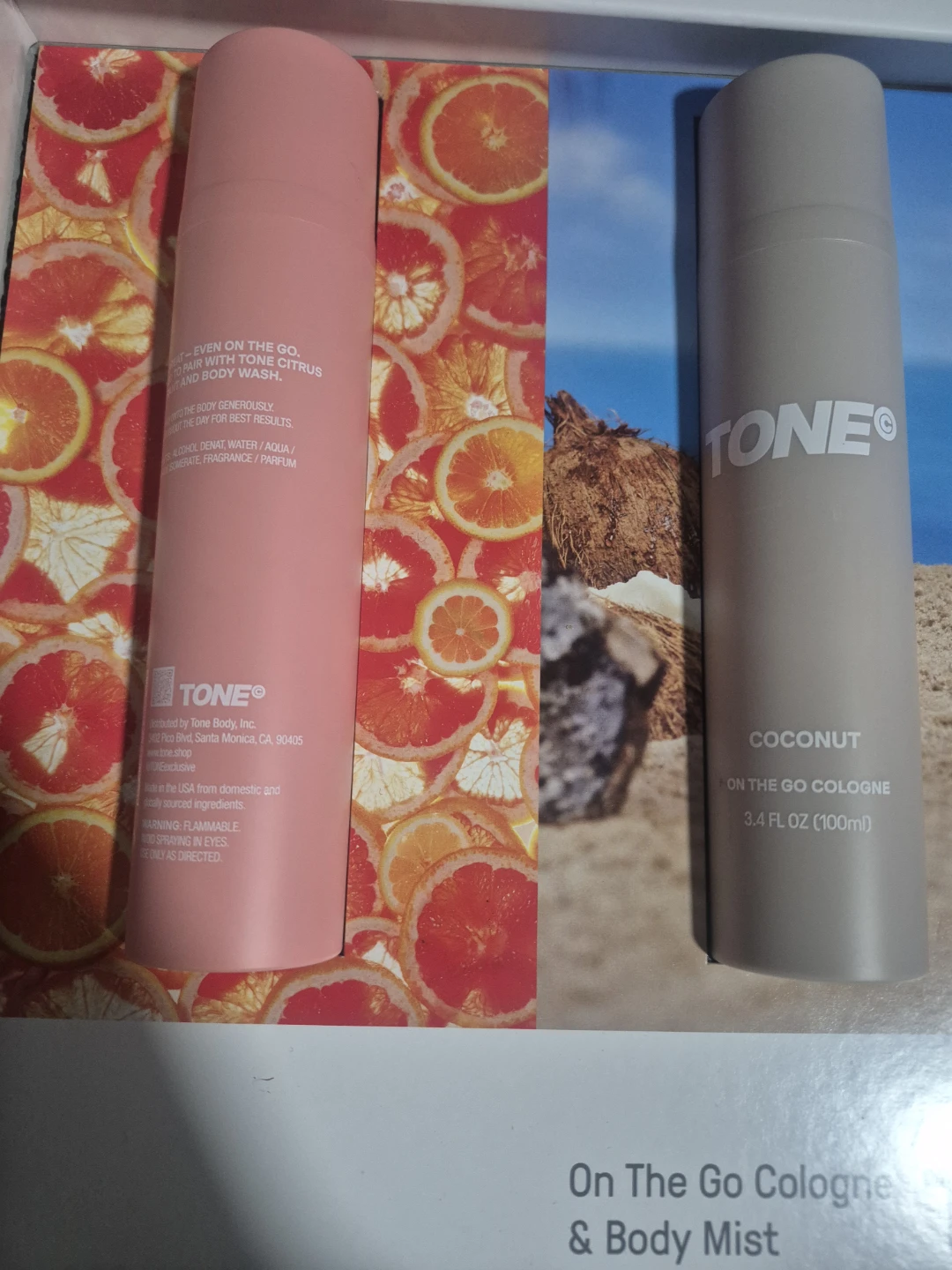 Tone "On The Go" Cologne - Fresh, Woodland, Coconut Scents - photo 2