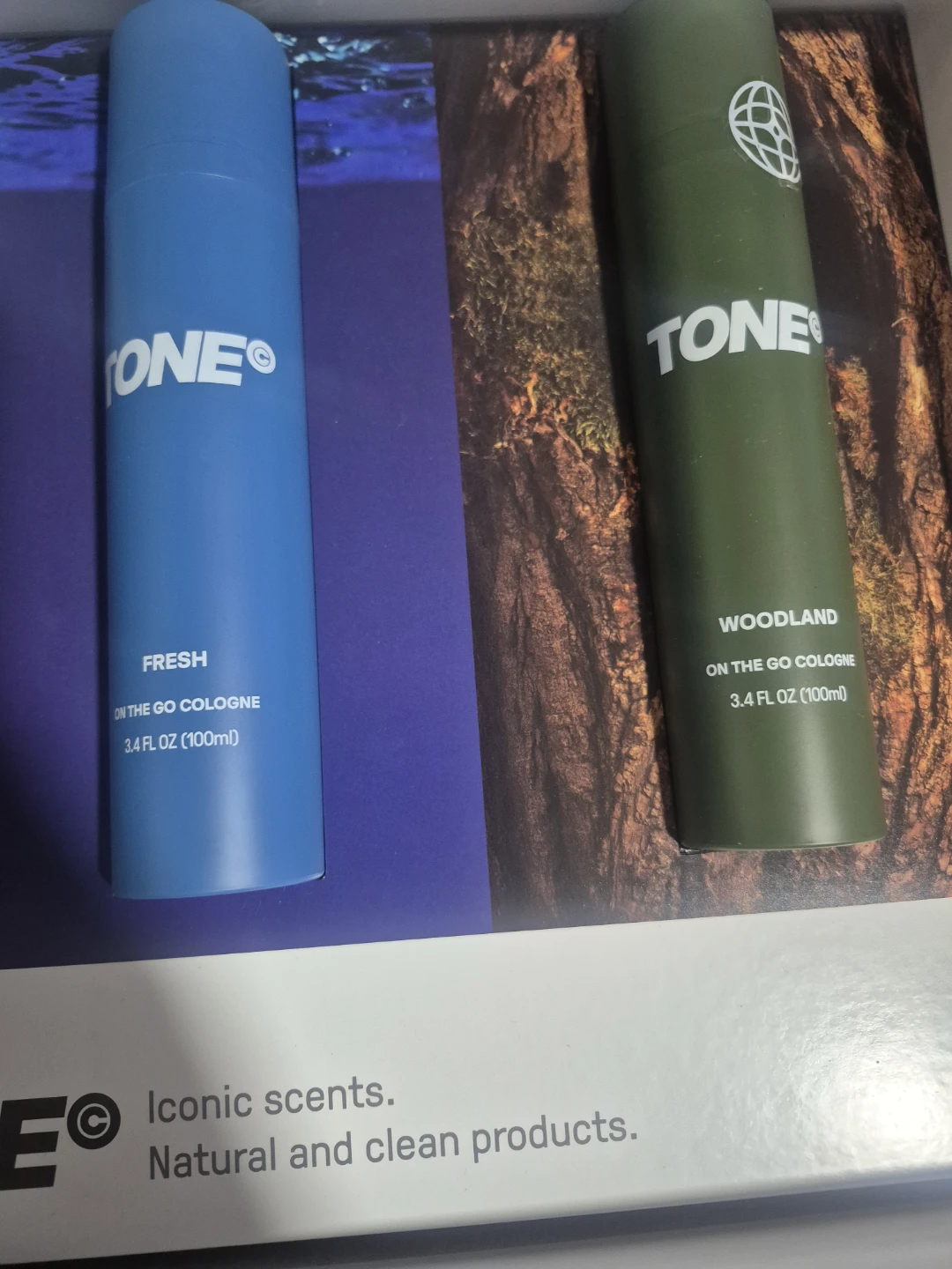 Tone "On The Go" Cologne - Fresh, Woodland, Coconut Scents - photo 3