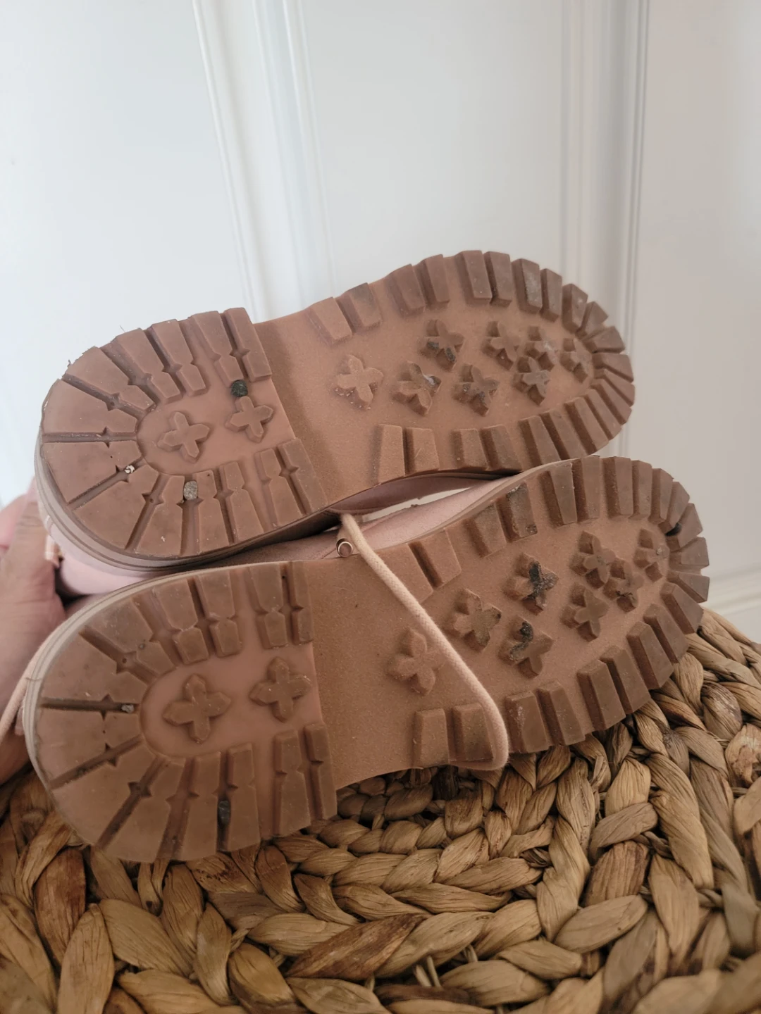Guess Pink Suede Lace-Up Boots - Size 5.5M - photo 4