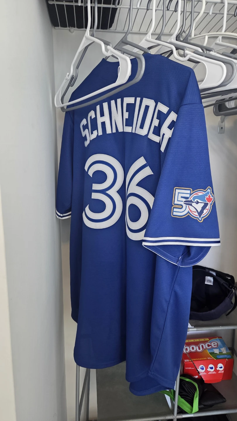 Blue Jays classic blue schneider Davis Replica Jersey M size #36