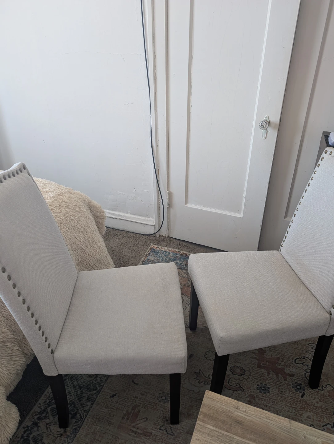 Set of 2 Upholstered Dining Chairs