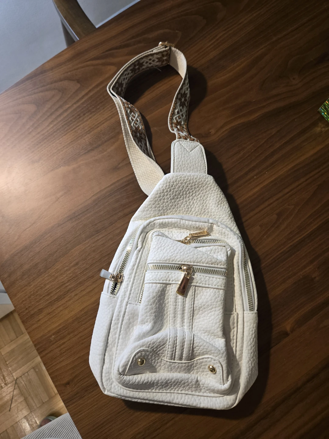 Btand New: White Sling Backpack