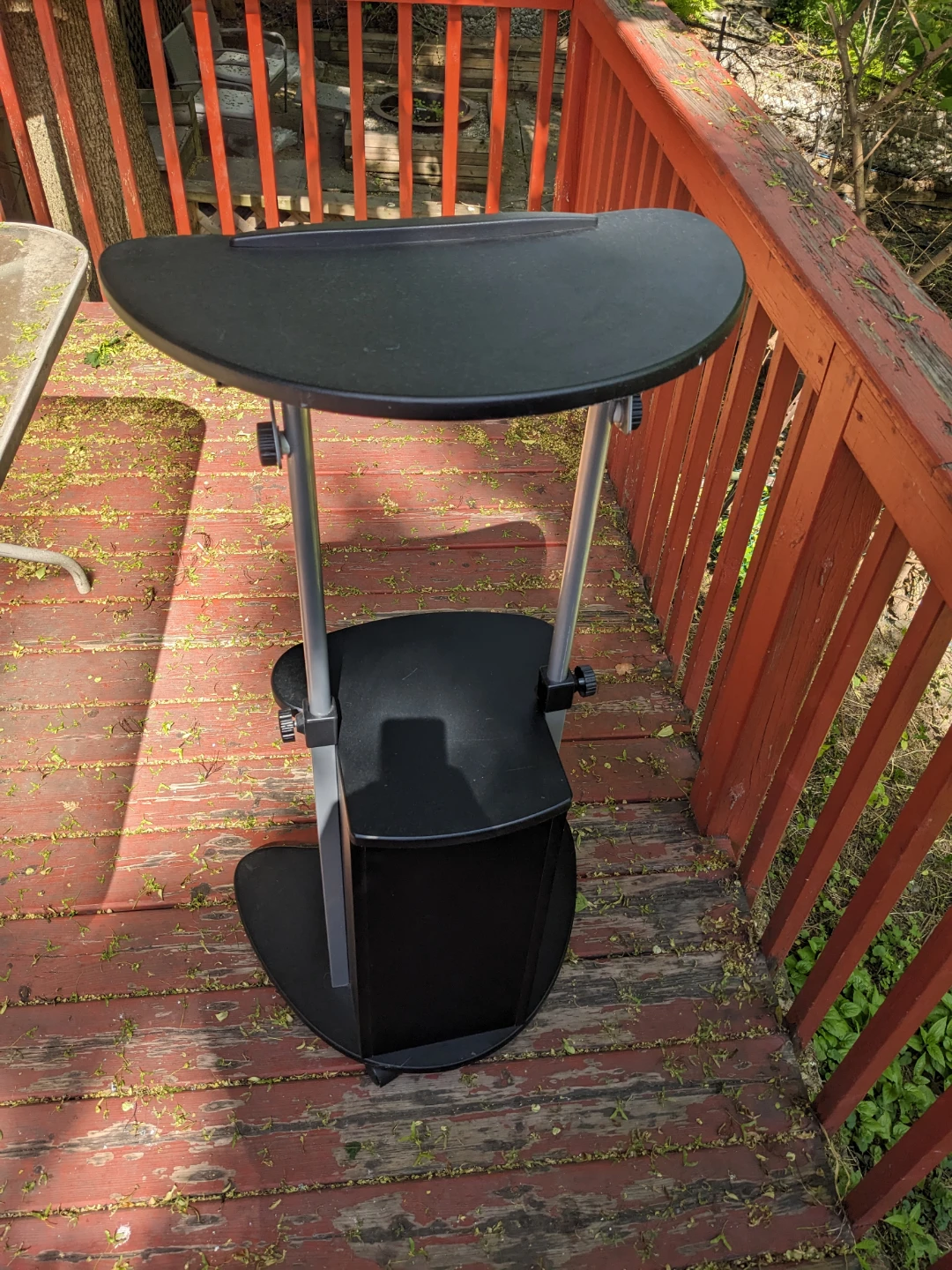 Adjustable Mobile Presentation Lectern Stand