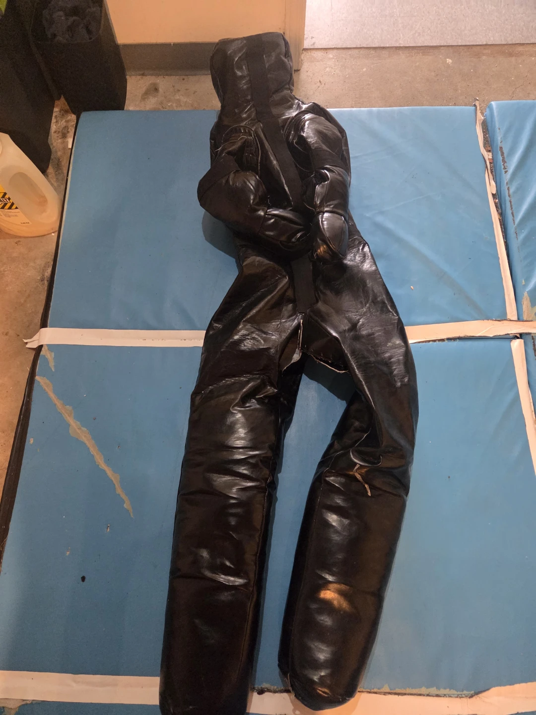 Black Leather Full Body Training Dummy