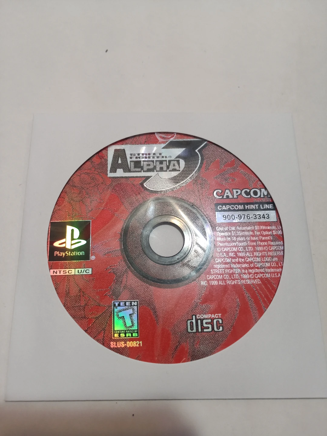 Capcom Street Fighter Alpha 3 for PlayStation