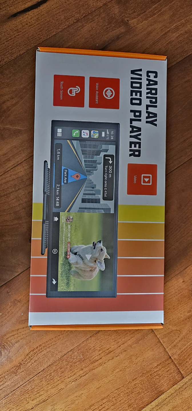 CarPlay Video Player with Touch Screen and Voice Assistant