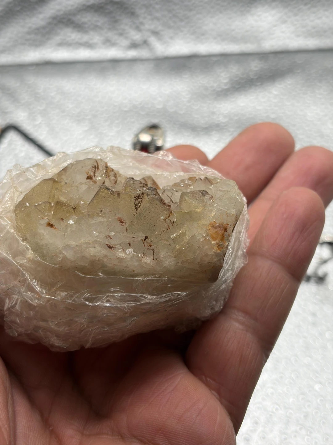 Raw florite Crystal Cluster - photo 2
