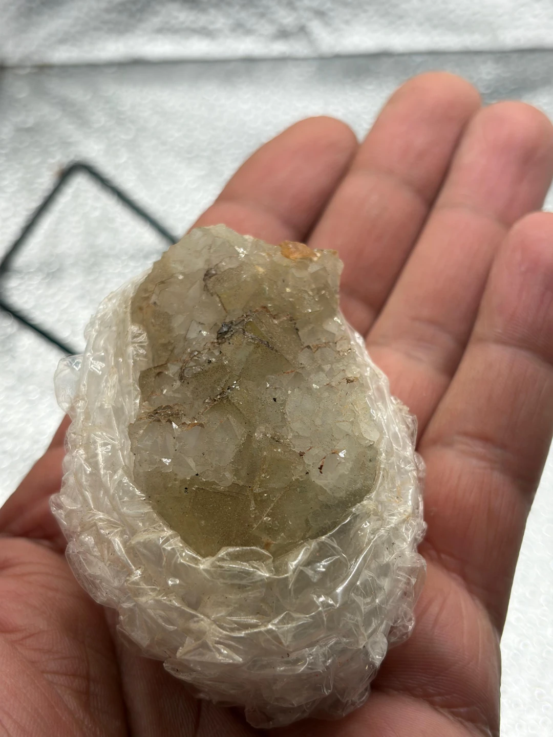 Raw florite Crystal Cluster - photo 4