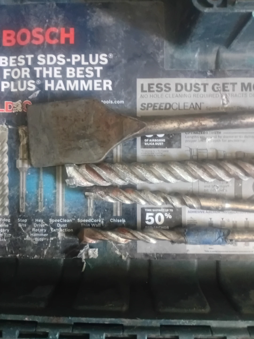 Bosch Bulldog Xtreme Rotary Hammer Drill with Bits - photo 3