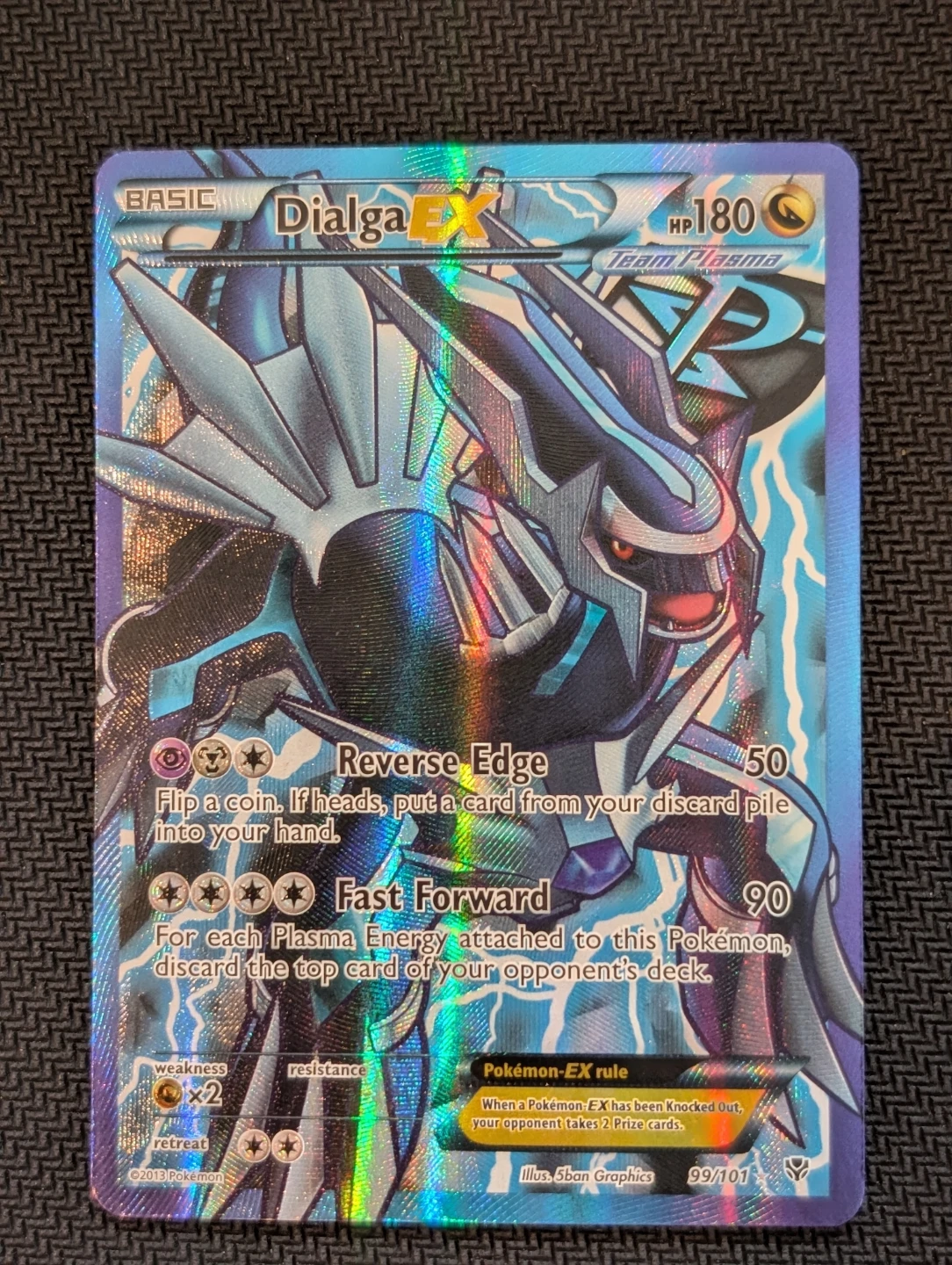 Dialga Ex 99/101 Team Plasma Full Art - Pokemon