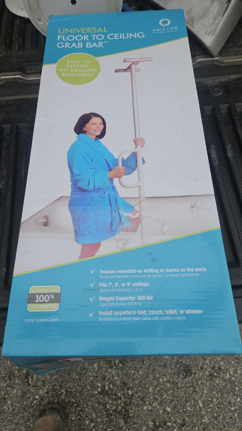 Able Life Universal Floor to Ceiling Grab Bar