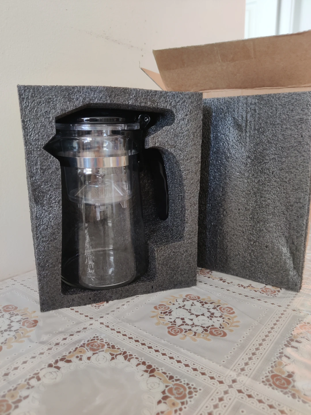 Glass Teapot with One-Touch Filter - 25.36oz - photo 5