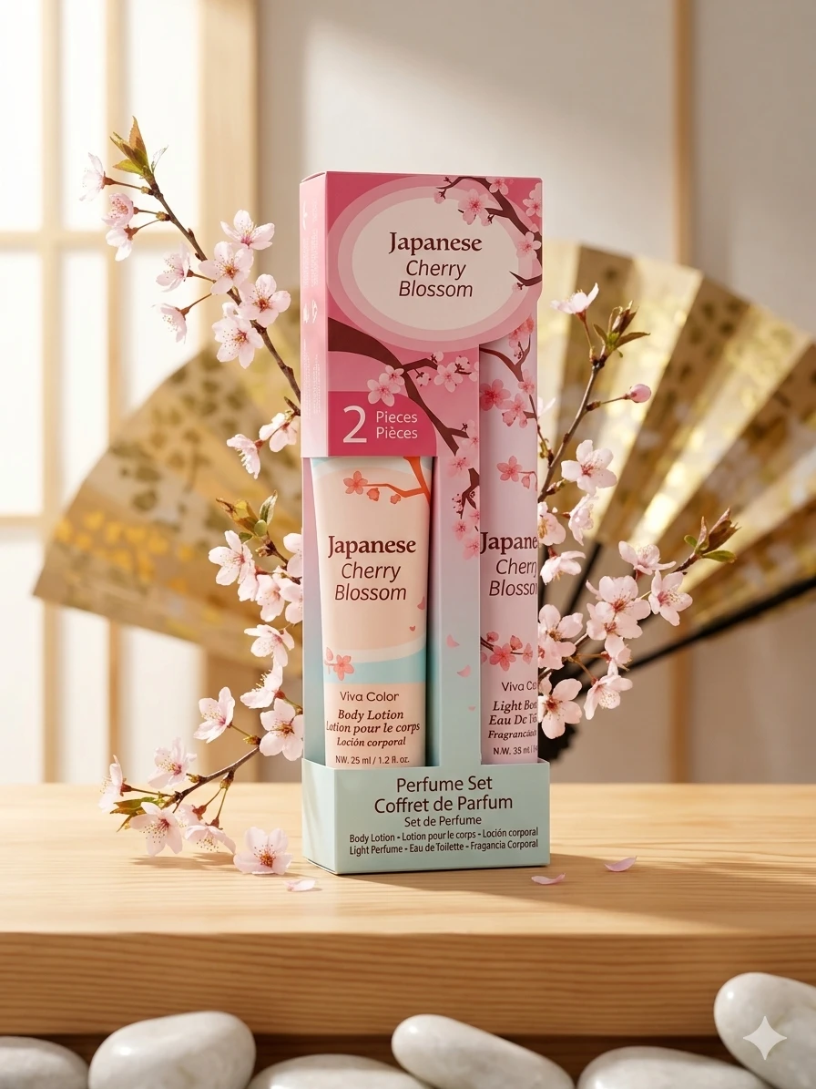 Viva Color Japanese Cherry Blossom Perfume Set
