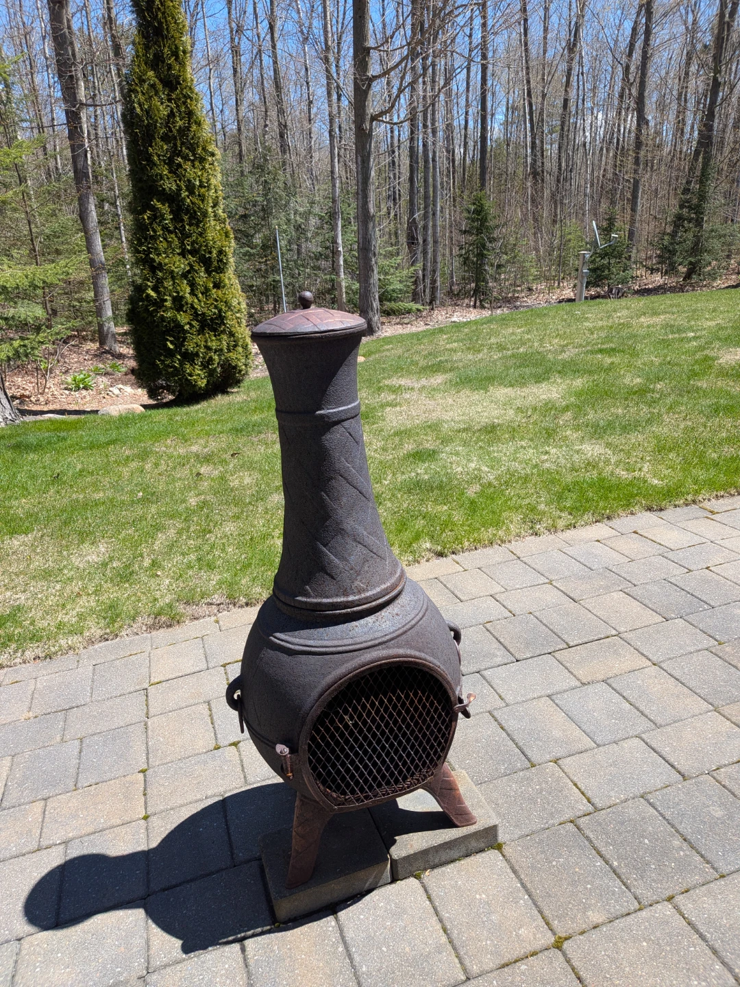 Cast Iron Chiminea Fireplace