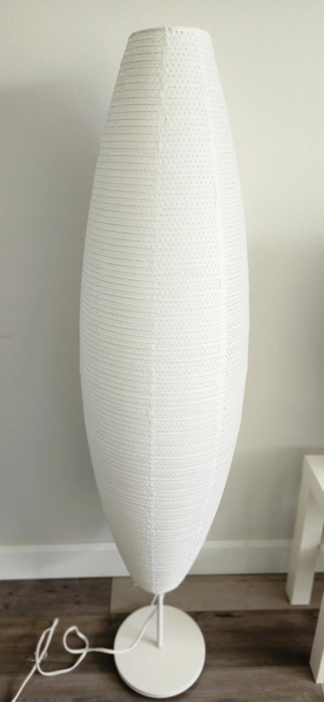 Tall White Paper Lantern Floor Lamp - photo 2