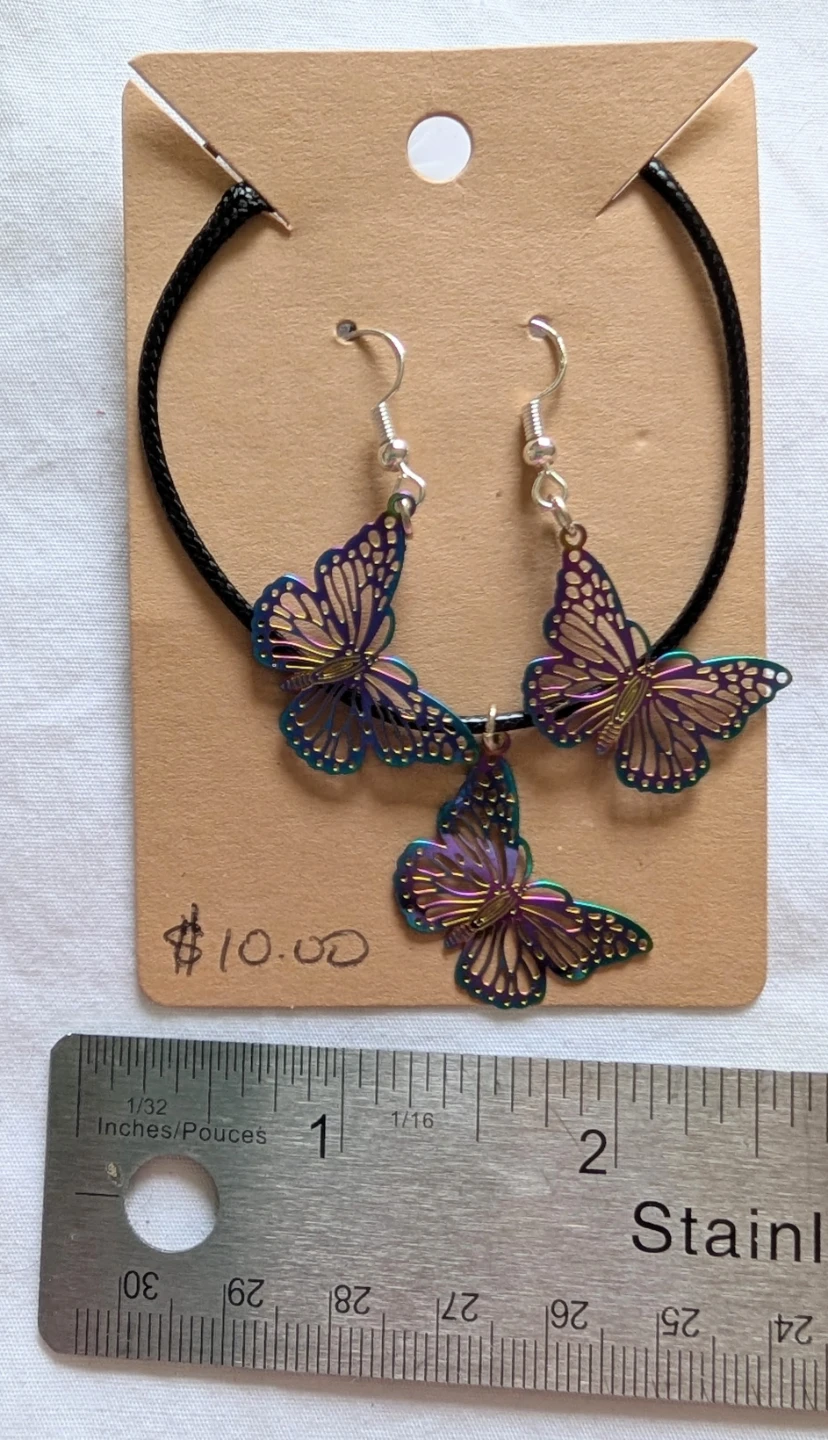 Tree of Life, Hamsa Hand & butterfly Necklaces and earrings - photo 4