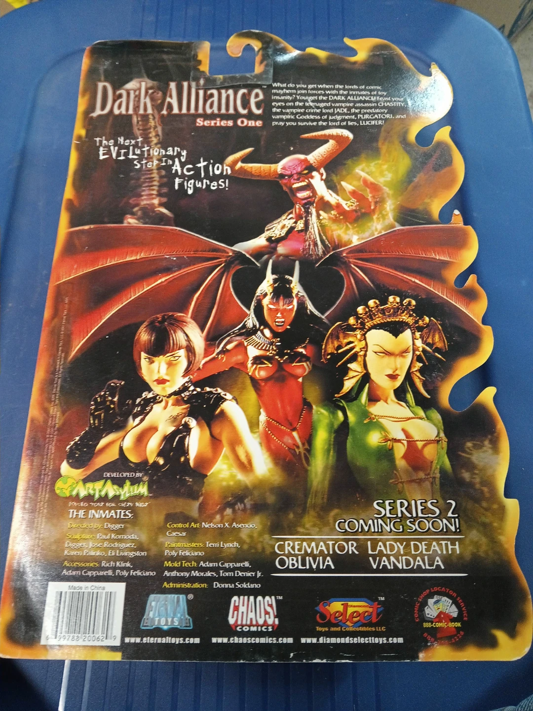 Dark Alliance Series One "Back in Black Lucifer" Action Figure - photo 5