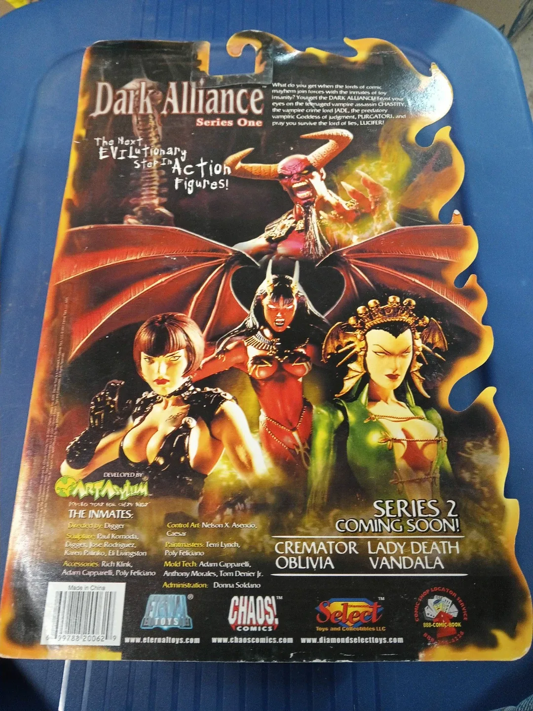 Dark Alliance Series One "Back in Black Lucifer" Action Figure - photo 5