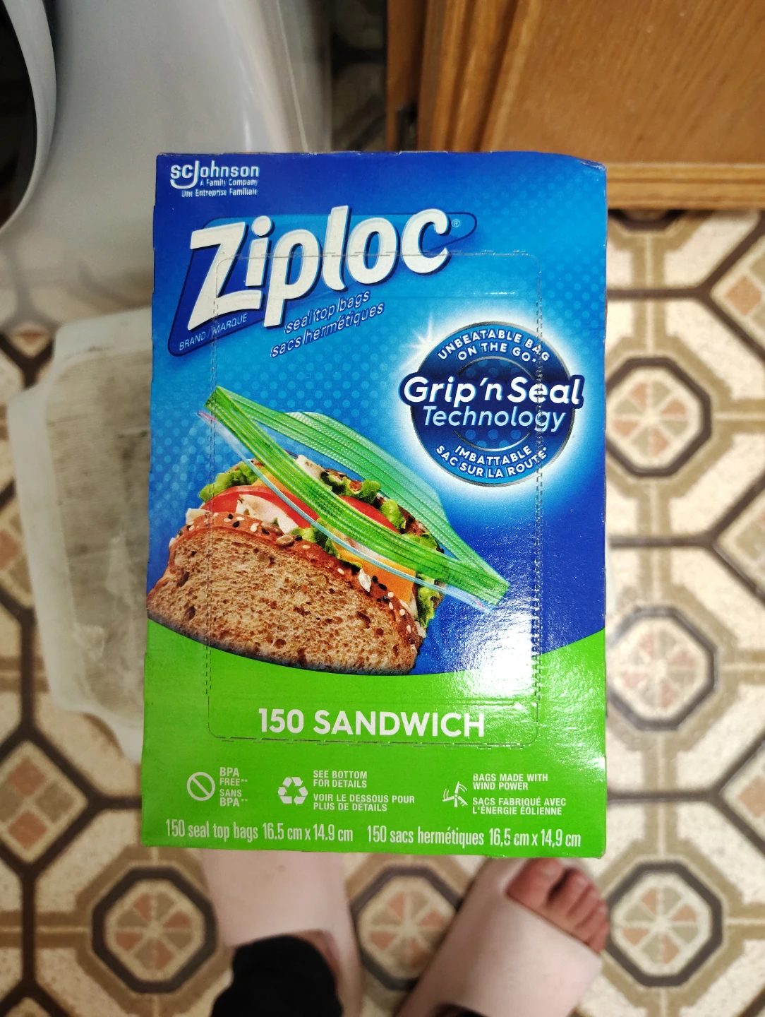 Ziploc Sandwich and Freezer Seal Top Bags