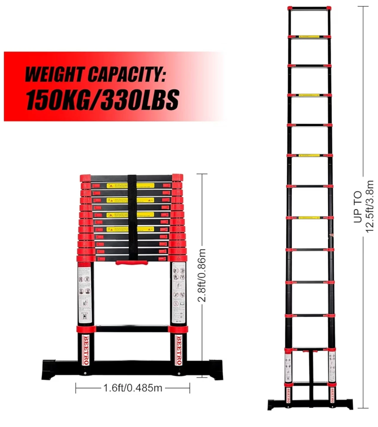 12.5 ft. Telescopic Ladder - photo 3