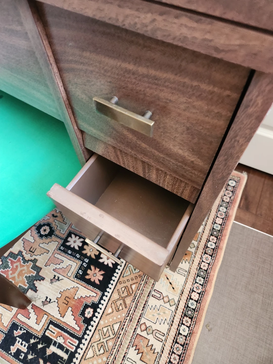 Vintage Wood Sewing Machine Cabinet - photo 2